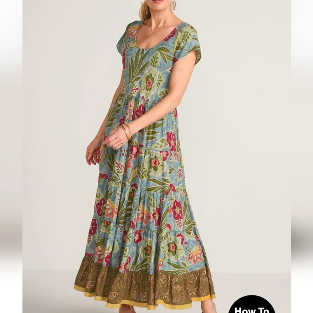 Brand New! Kara Dress In A Colorful Floral Design. - Picture 4 of 8